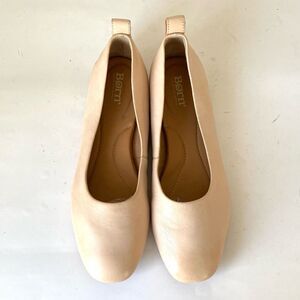 Born Women's Cream Powder Pink Leather Loafers Sz 10 Minimalist Preppy Chic NWOB